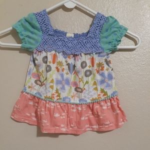 matilda jane floral dress size 18-24 months swans